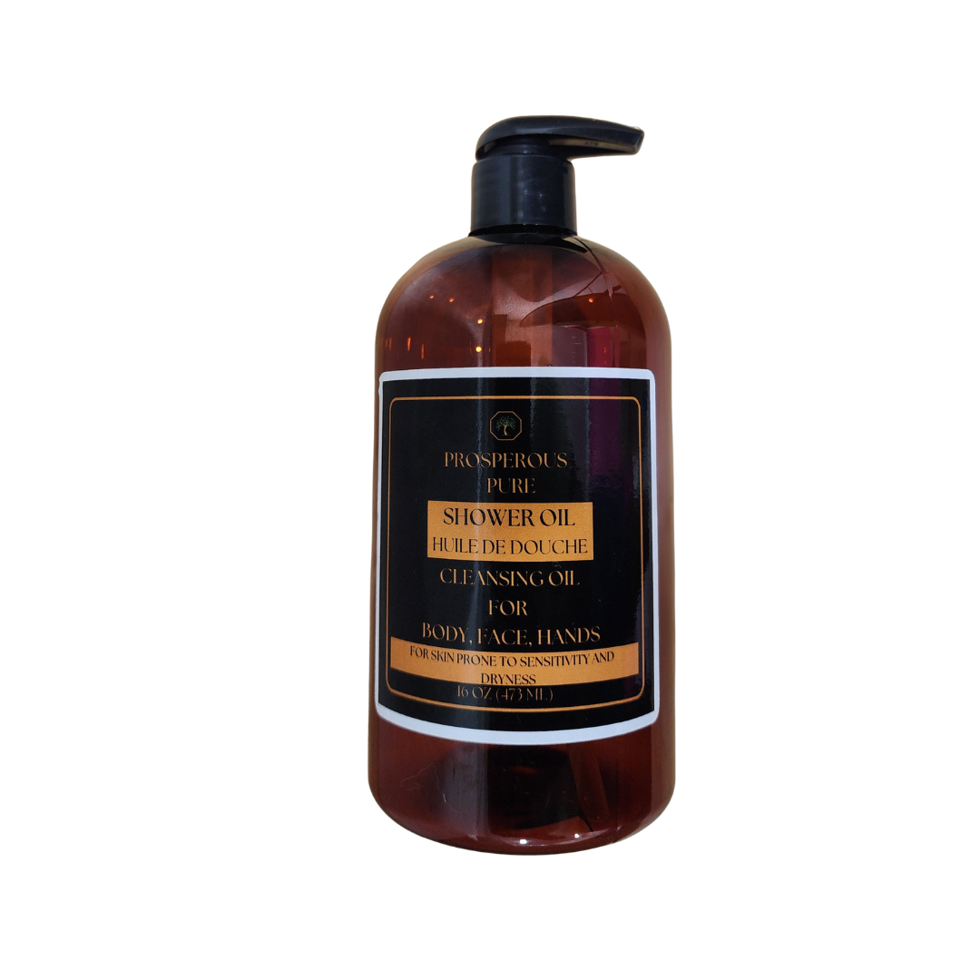 handmade shower oil huile de douche, 16 oz